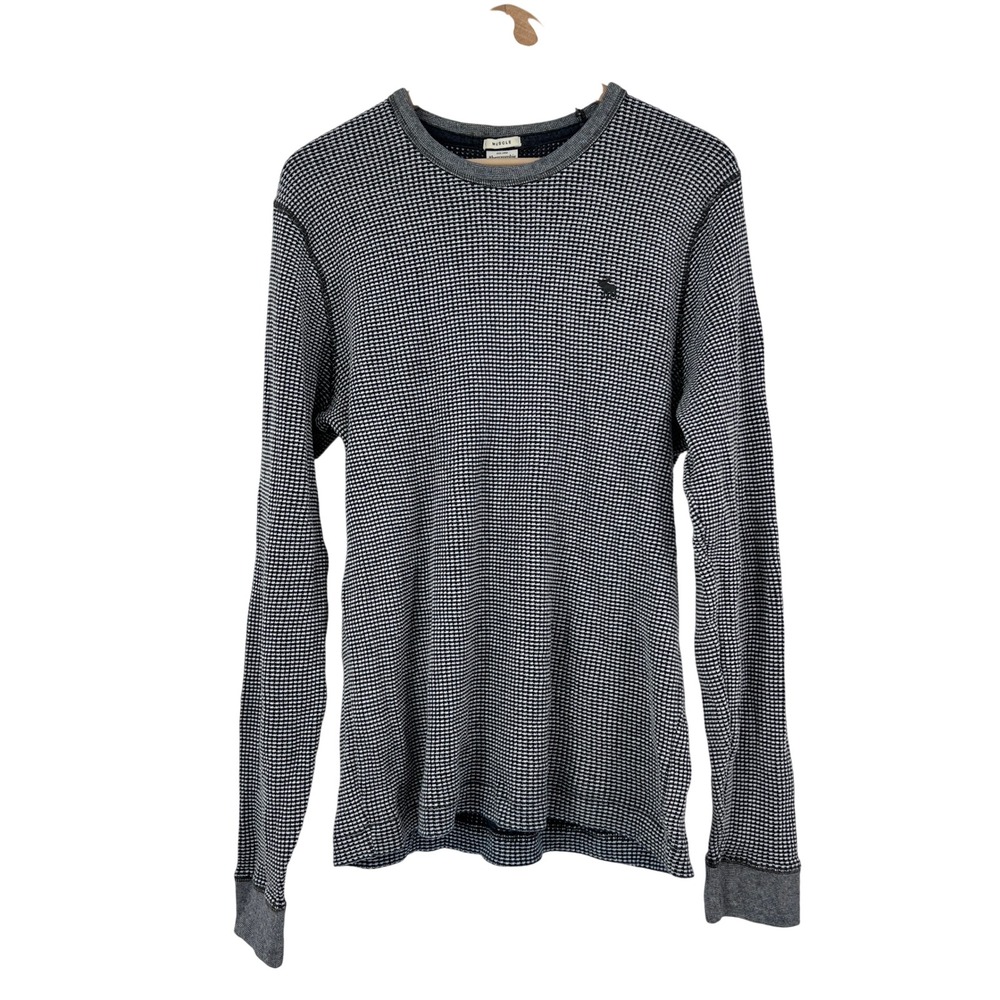 vintage Y2K Abercrombie‎ & Fitch Muscle Thermal Shirt men's XL waffle knit